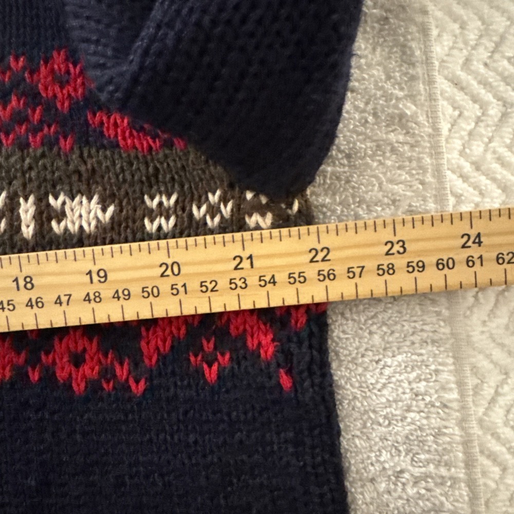 Vintage 90s B. Moss Nordic Fair Isle Geometric Knit Sweater Wms M SKI - Picture 9 of 13